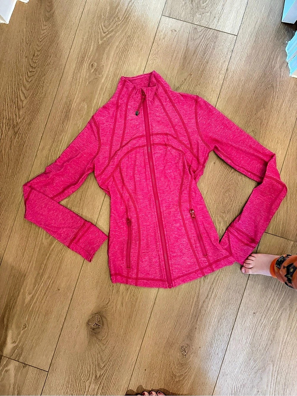 Lululemon Define Jacket Pink Full-Zip Athletic Top
